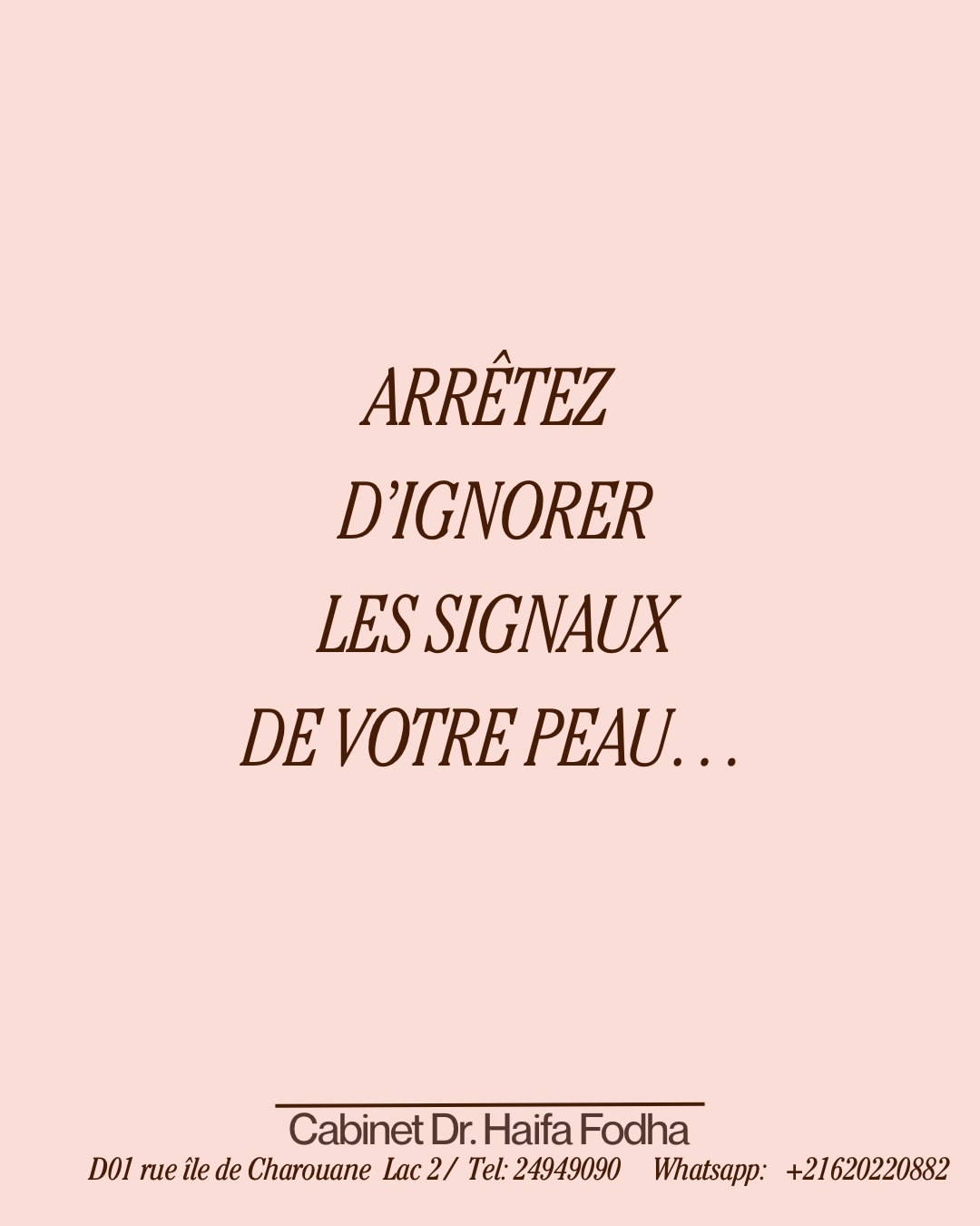 L'importance de prendre soin de la peau est mise en avant.