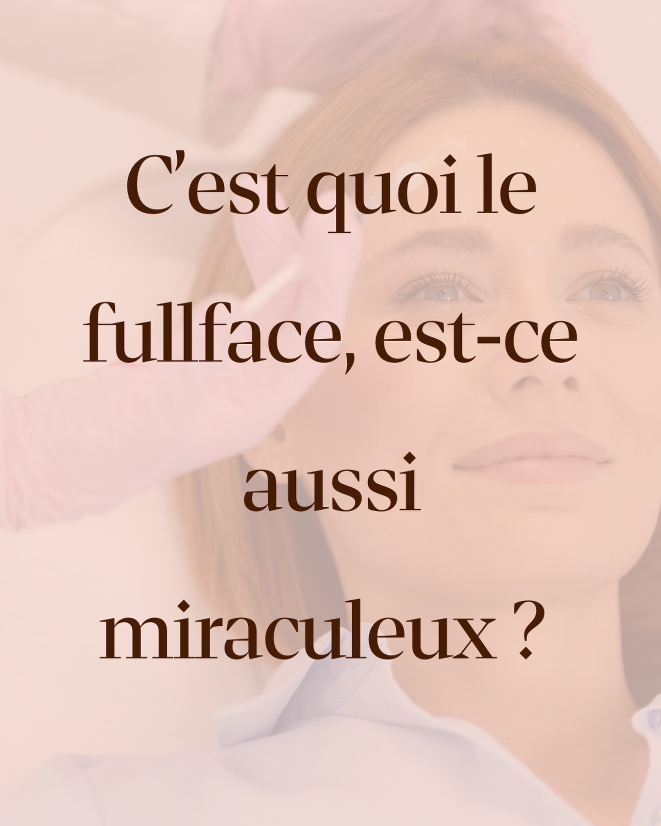 Le Full Face est une approche globale des injections esthétiques visant à améliorer l'harmonie du visage.